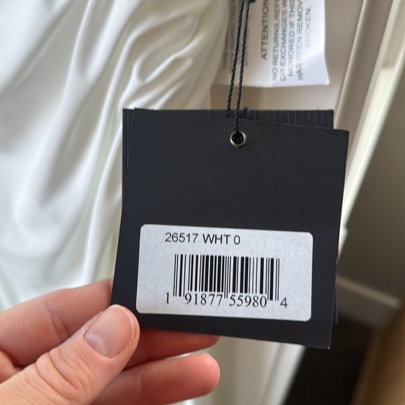 IEENA FOR MAC DUGGAL Foldover Off-the-Shoulder Slit Gown - Picture 6 of 7